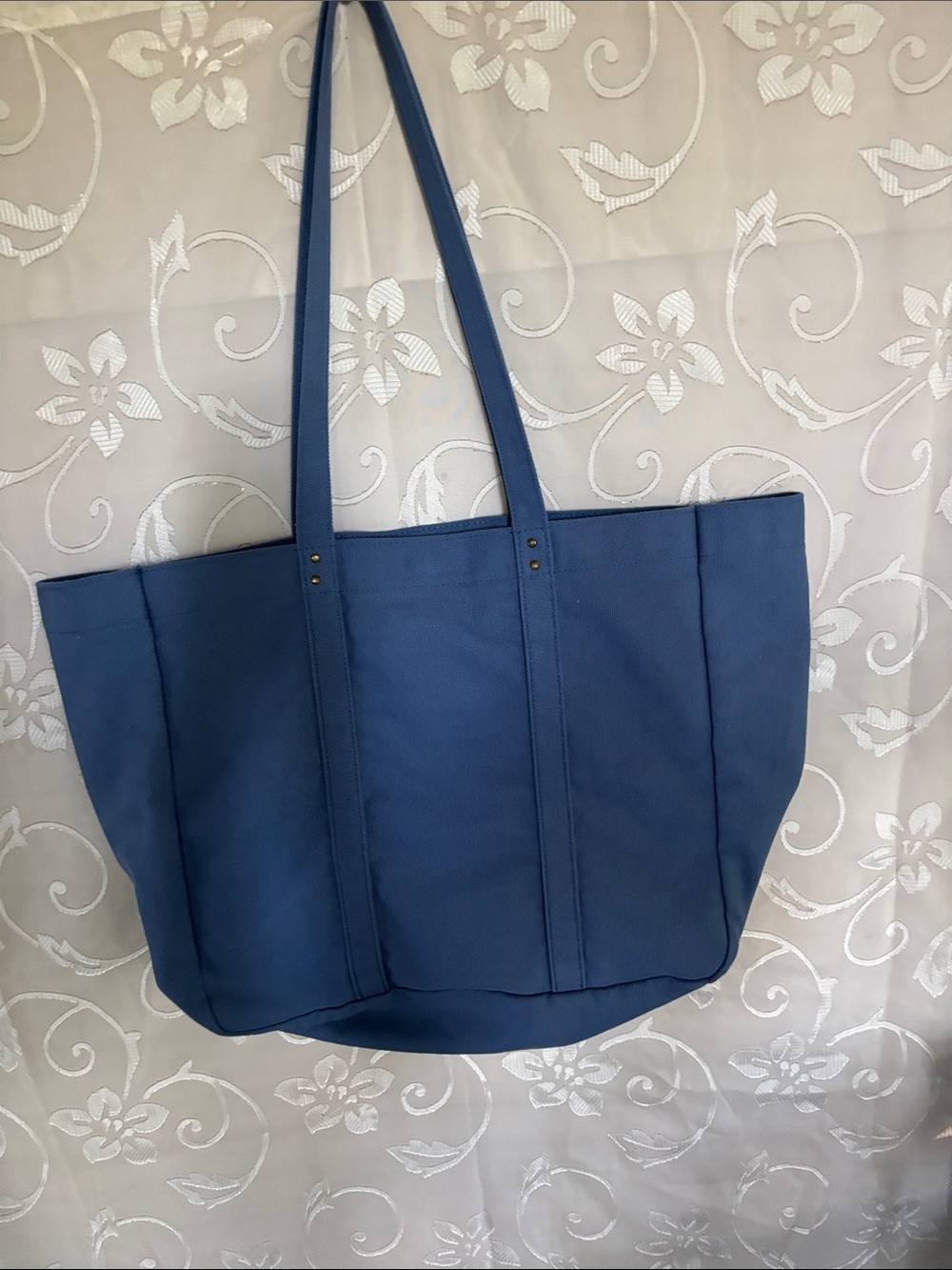 SHEIN Blue Canvas Tote Bag - Picture 3 of 9